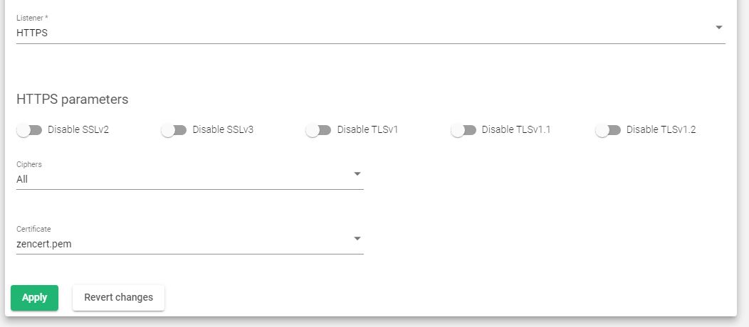 HTTPS Parameters