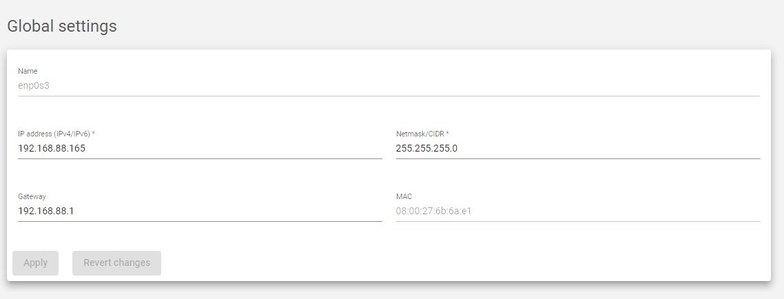 Skudonet network nic update configuration