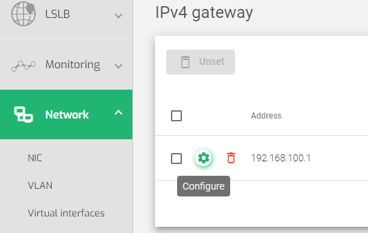 default gateway in SKUDONET