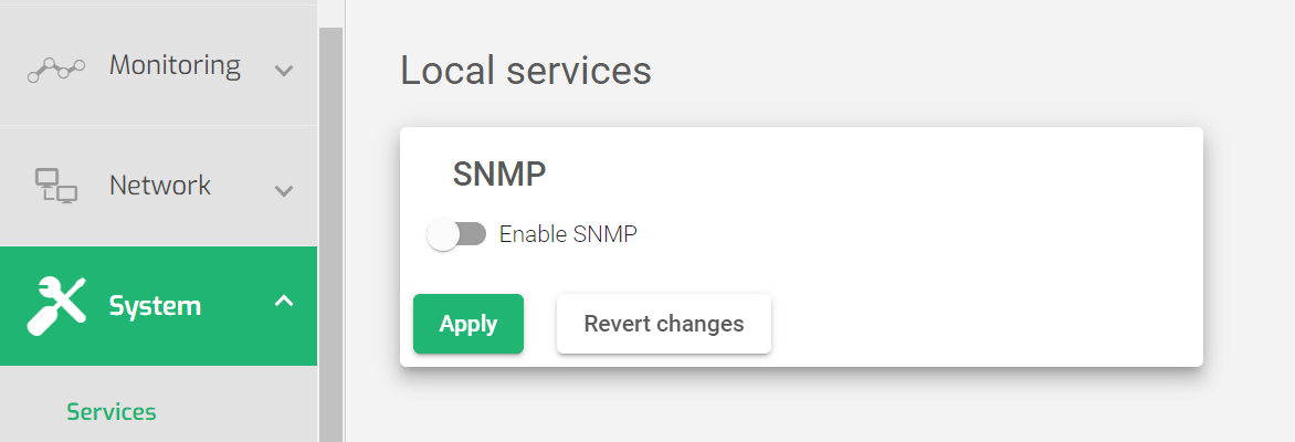 SNMP Service in SKUDONET